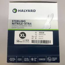 Halyard Sterling® Nitrile-Xtra Sterile Exam Gloves, HAL 33026