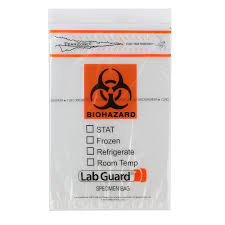 Medegen Minigrip Lab Guard® Specimen Transport Bag, MDG MGTZ69S