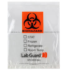 Medegen Minigrip Speci-Gard® Lab Specimen Transport Bags, MDG UF95-1318BIOA
