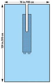 Halyard Eent Split Drape, HAL 79597