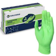 Halyard Flexaprene® Green Powder-Free Exam Gloves, HAL 44796